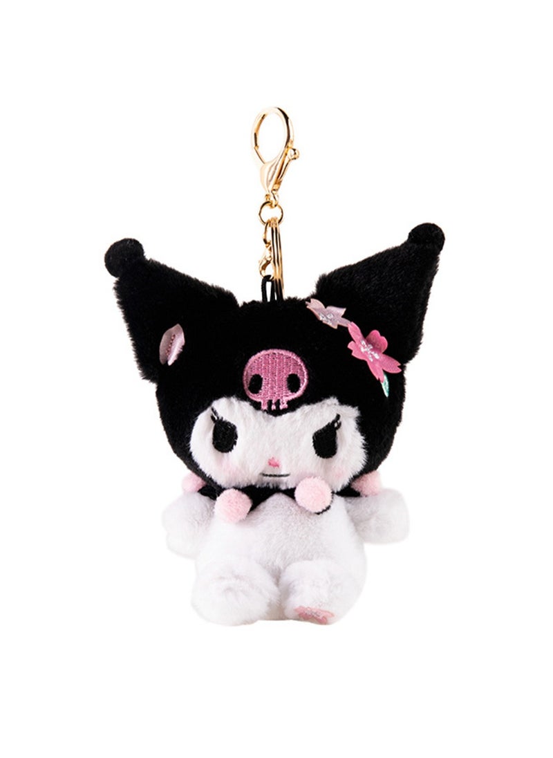 Cute Plush Doll Pendant, High-Quality PP Cotton Material Bag Key Chain Ornament, Ornament Gift For Boys And Girls (12cm Spring Sakura Coolomi Pendant)