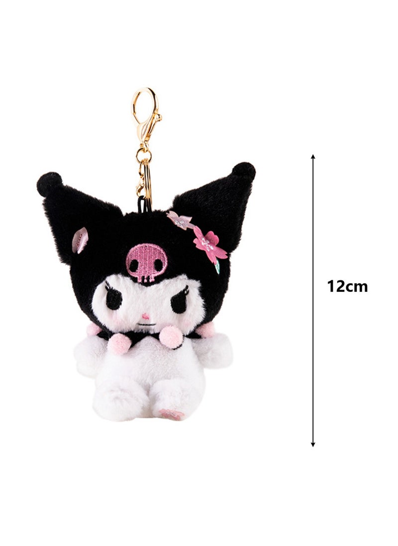 Cute Plush Doll Pendant, High-Quality PP Cotton Material Bag Key Chain Ornament, Ornament Gift For Boys And Girls (12cm Spring Sakura Coolomi Pendant)