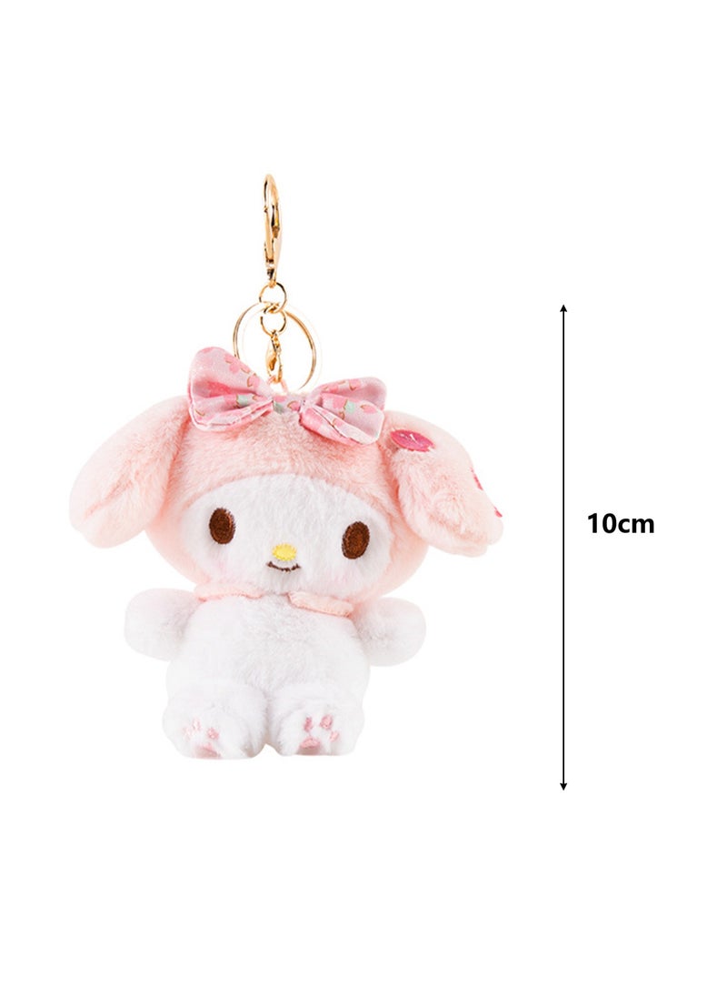 Cute Plush Doll Pendant, High-Quality PP Cotton Material Bag Key Chain Ornament, Ornament Gift For Boys And Girls (10cm Spring Sakura Melody Pendant)