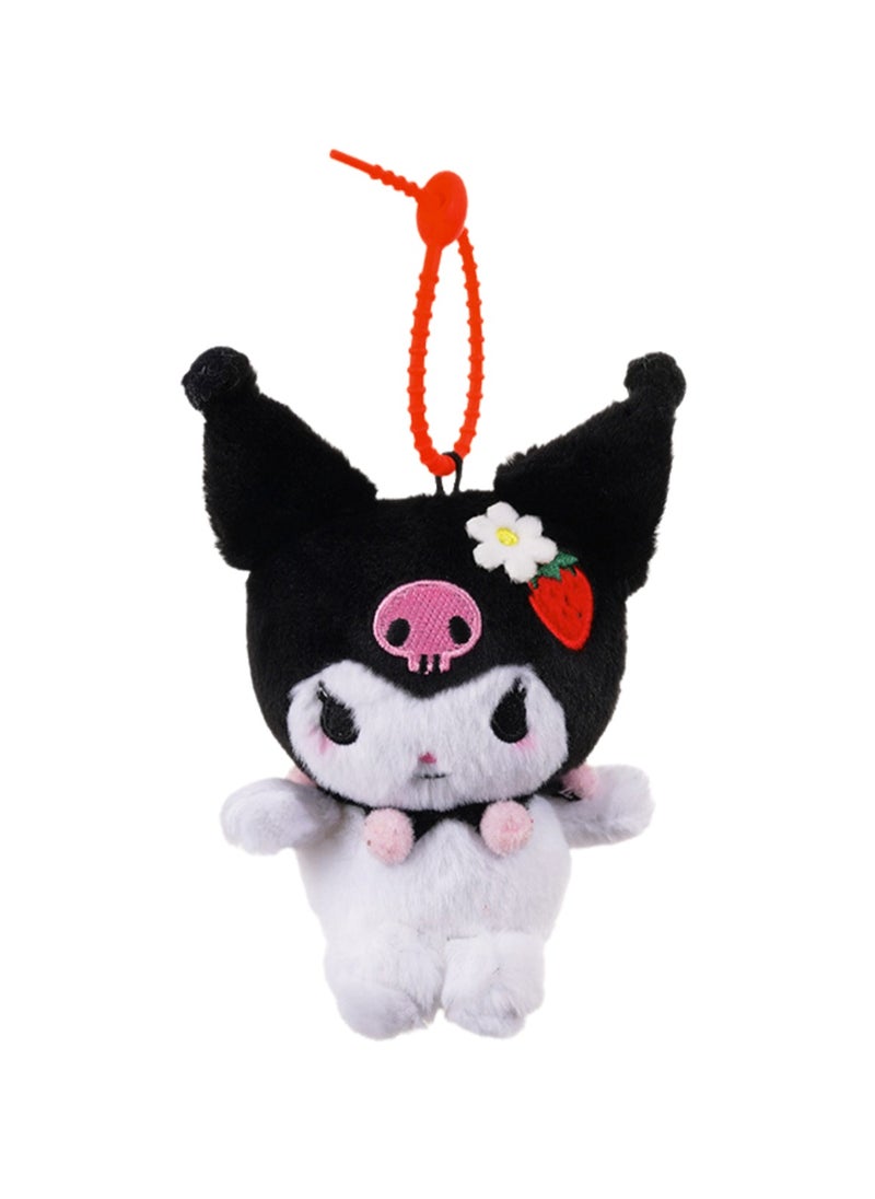 Cute Plush Doll Pendant, High-Quality PP Cotton Material Bag Key Chain Ornament, Ornament Gift For Boys And Girls (12cm Classic Strawberry Cool Pendant)