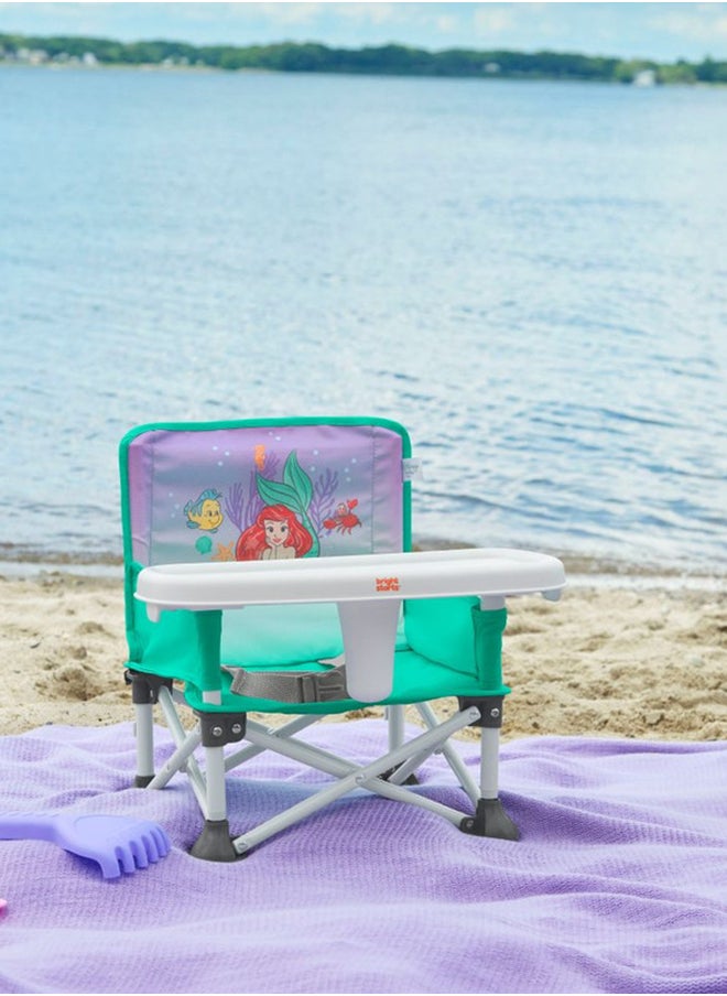 The Little Mermaid Pop ‘N Sit Portable Booster Seat, Multi-Use Feeding And Floor Seat 6 Month To 3 Year