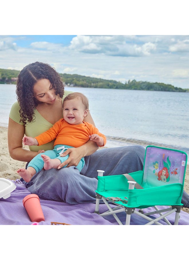 The Little Mermaid Pop ‘N Sit Portable Booster Seat, Multi-Use Feeding And Floor Seat 6 Month To 3 Year