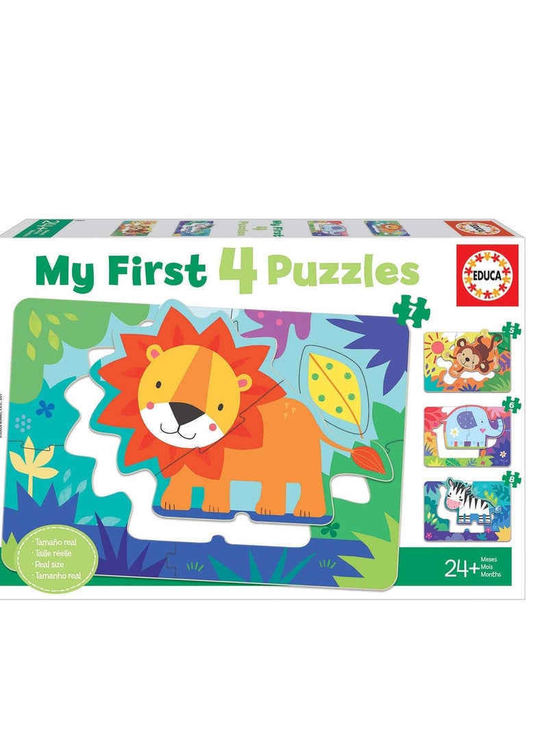 Educa My Jungle Animals 4 Puzzles