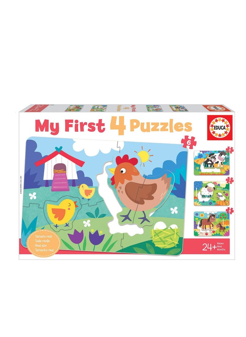 Educa My Farm Mothers & Babies 4 Puzzles