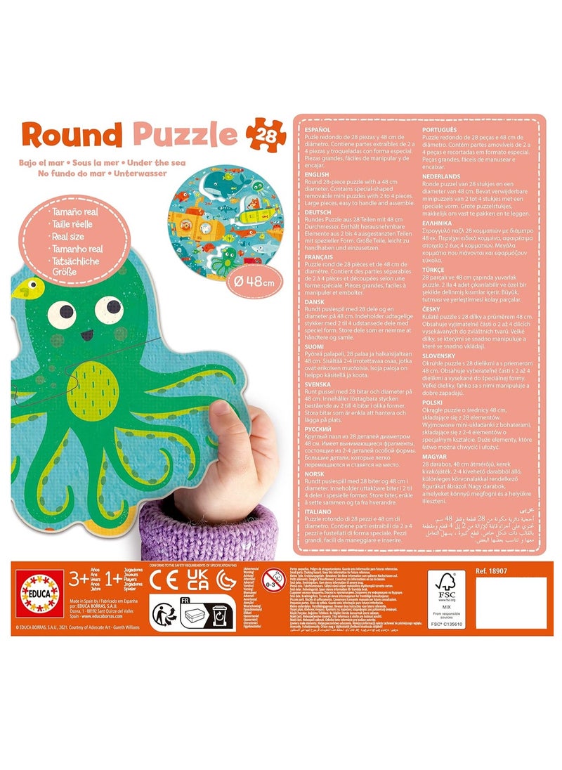 Educa 28 Under The Sea Round Puzzle