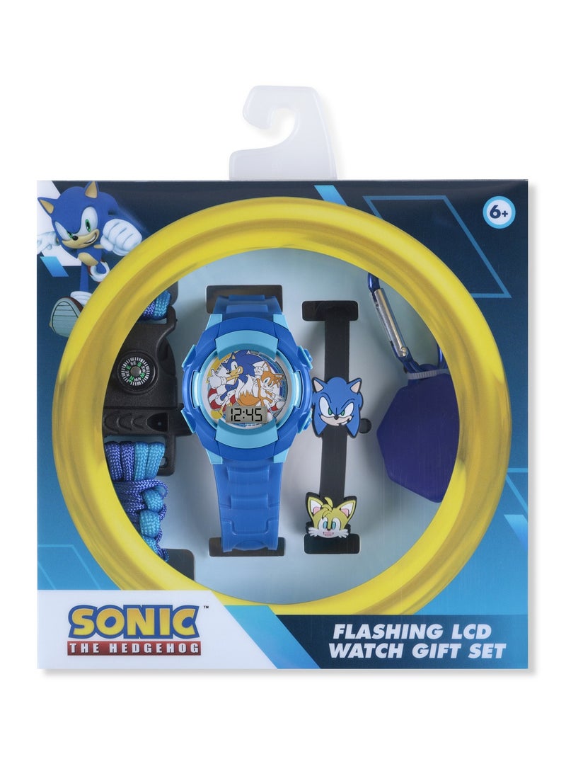 Sega Sonic The Hedgehog Blue Watch and Accessories Set - SNC40115M