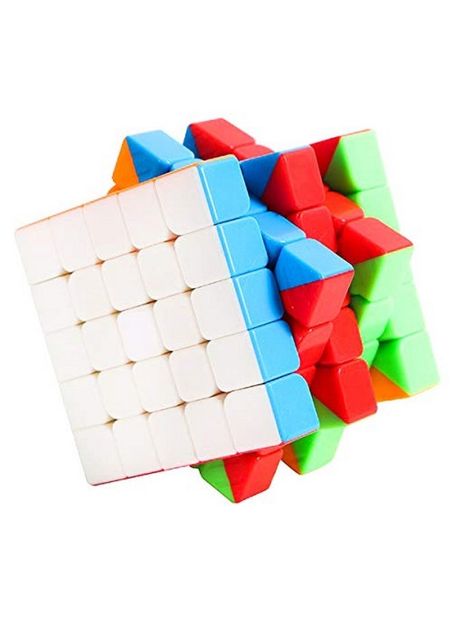 Stickerless Cube Set Of 5X5 And Stickered Silver Mirror Puzzle Cubes Combo (5X5 Cube+Mirror Cube)