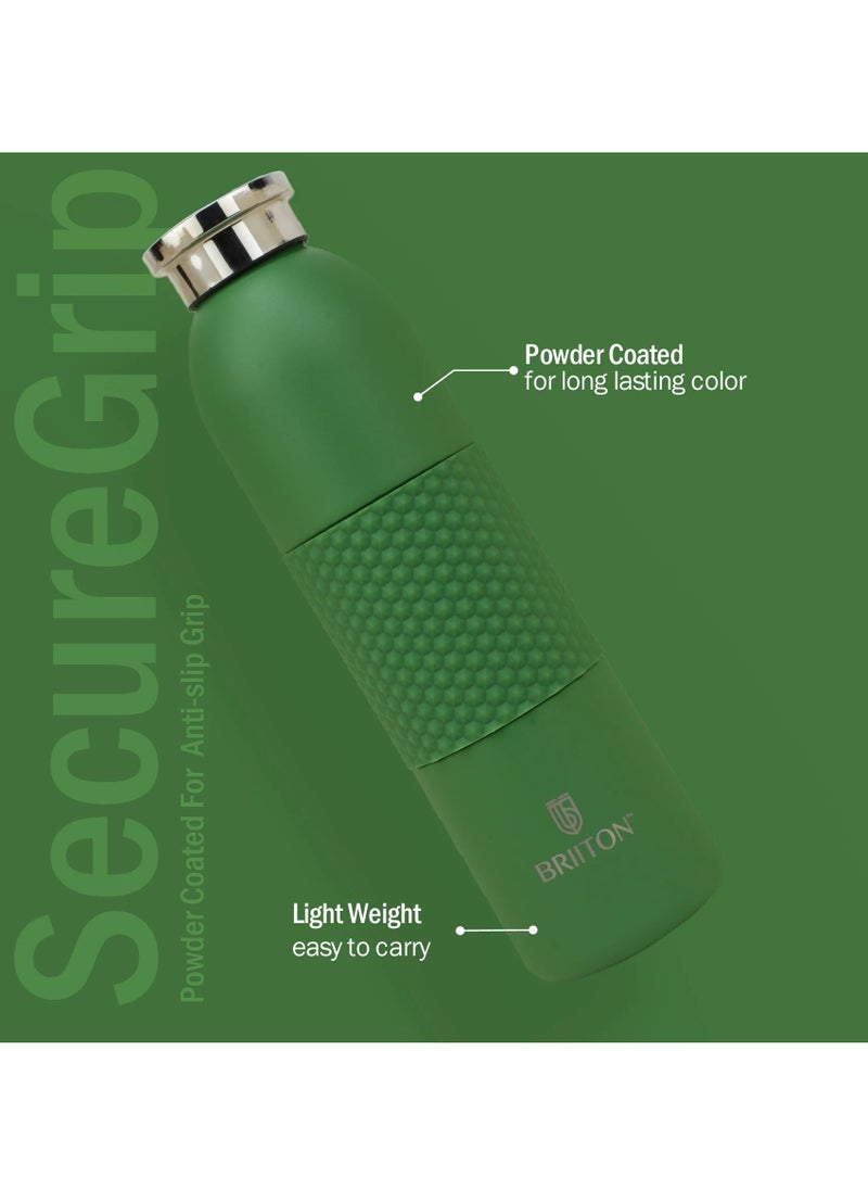 Spectra 620ml-21Oz Stainless steel Water Bottle Green |18/8 Food Grade|Thermo Vacuum Insulated Flask|24hrs Hydro Hot and Cold|SS304 Aqua Sports| BPA Free | For Kids,School,Office,Gym,Travel,Women