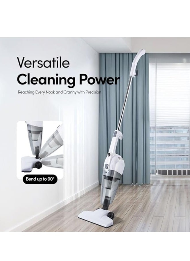 RAF Vacuum Cleaner, 600W Home Stick 2 in 1 Vacuum Cleaner, 16000Pa Strong Suction 5M Long Cord Handheld Lightweight Powerful Cleaner with HEPA Filter 0.5L Large Capacity