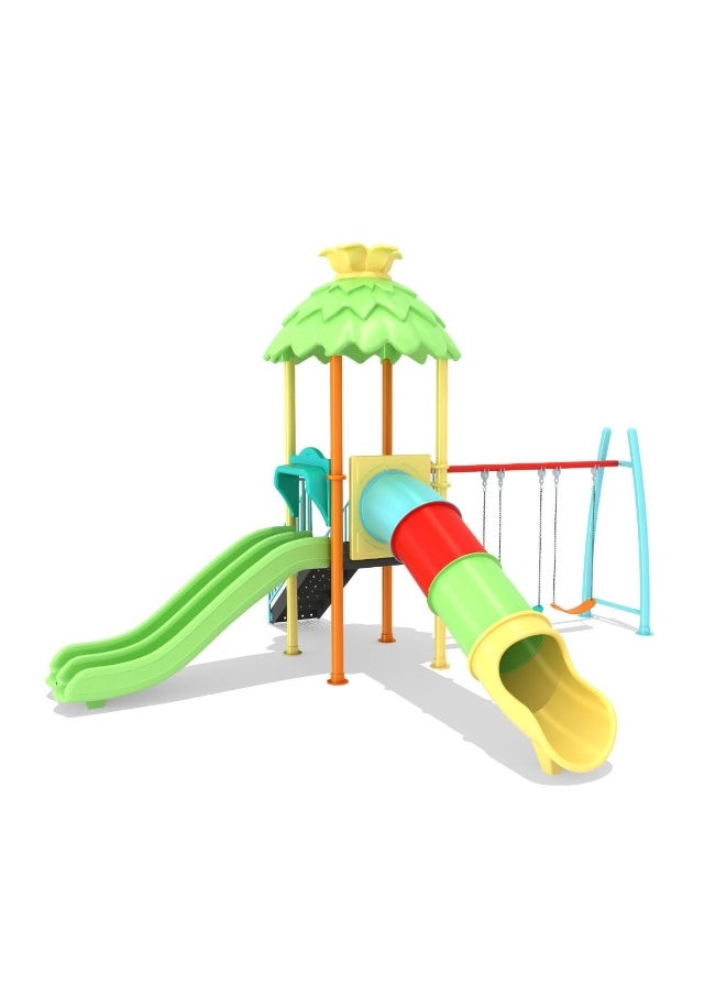 Nimbus Kids Playground Spacious Outdoor Playset for Kids, Durable And Safe Playground Equipment, Fun Slides, Climbers And Swings, Perfect for Backyard Fun 650x530x480 cm