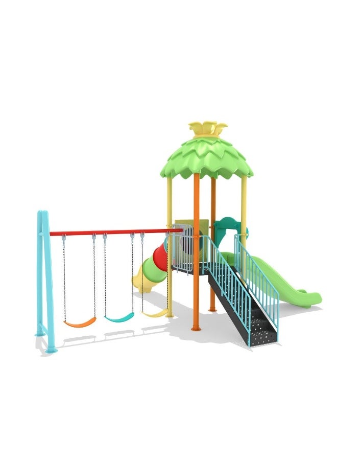 Nimbus Kids Playground Spacious Outdoor Playset for Kids, Durable And Safe Playground Equipment, Fun Slides, Climbers And Swings, Perfect for Backyard Fun 650x530x480 cm