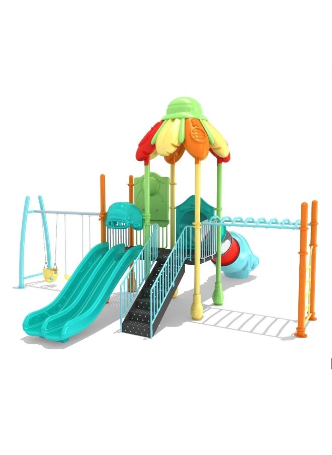 Fantasy Kids Playground, Durable And Safe Outdoor Playset, Fun Slides, Swings, Climbers And More, Perfect for Backyard Play, Encourages Outdoor Active Play