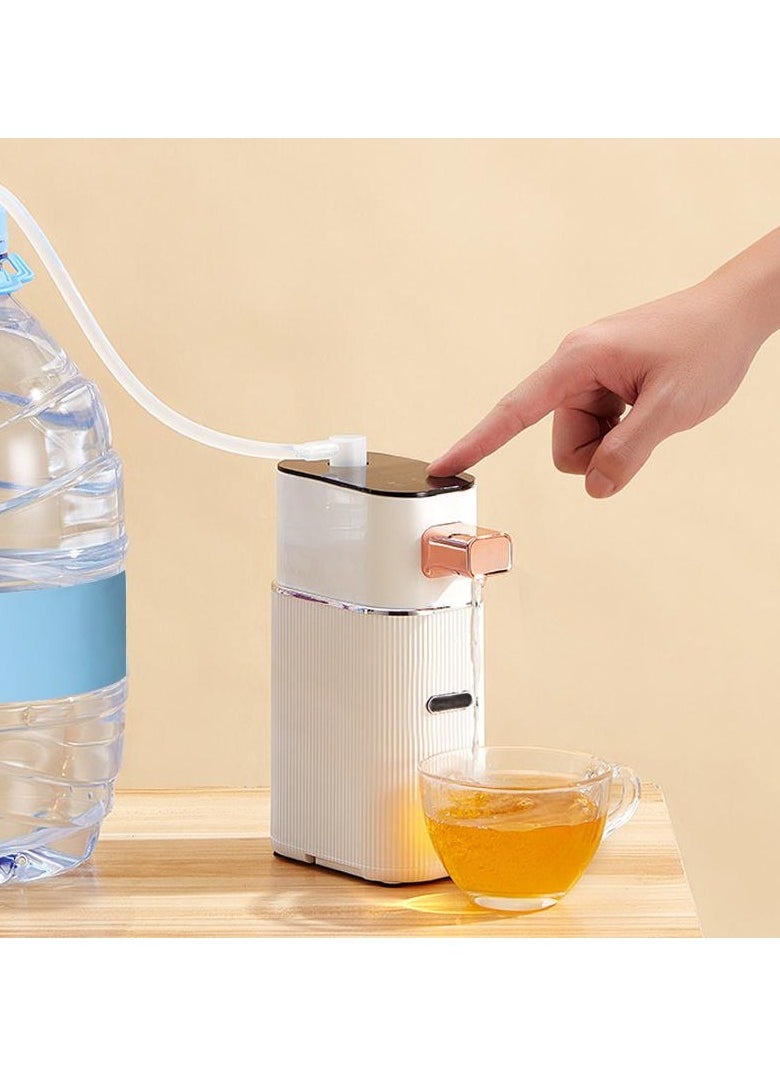 Portable Instant Water Dispenser - European Plug Quick 3 Second Heating Adjustable Temperature Control Mini Desktop Heater for Office Travel Friendly for Tea Coffee Milk No Battery Electric Power Supply Durable Plastic