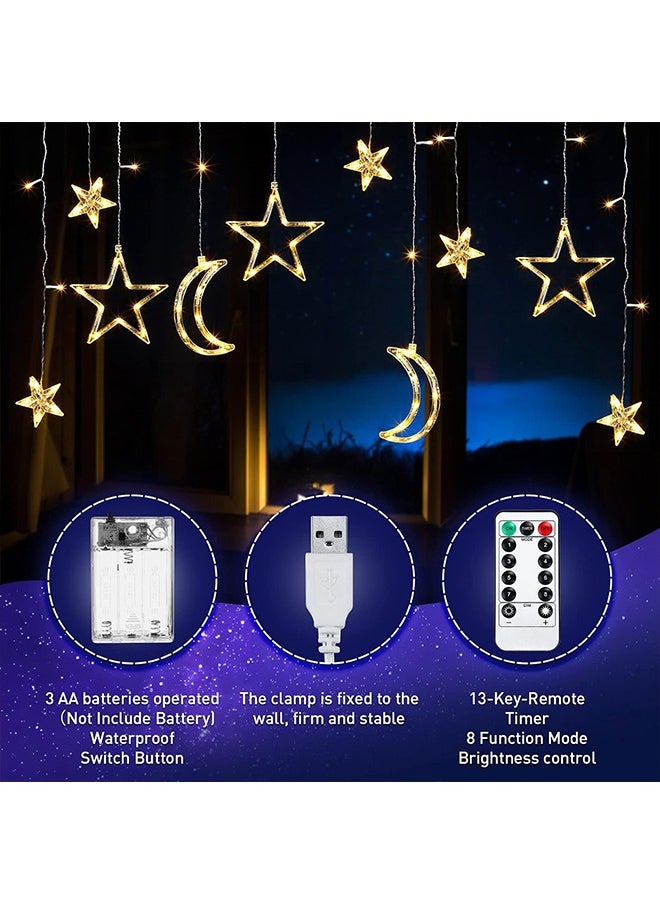 Star and Moon String Lights Ramadan Decorations 138