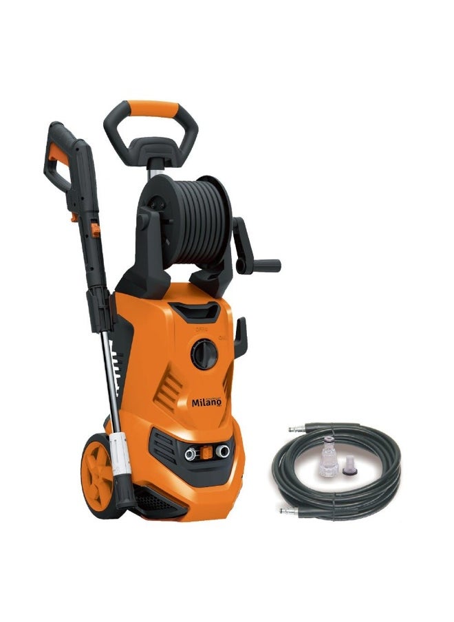 Milano High Pressure Washer With 5-Meter Cable Powerful Cleaning Performance Ideal For Cars Driveways Gardens And Outdoor Surfaces Durable And Efficient.