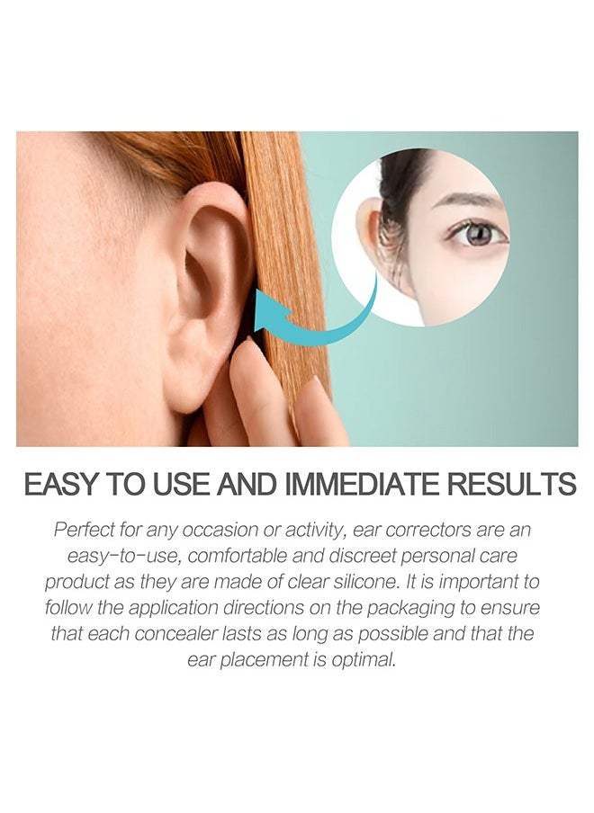 Cosmetic Ear Correctors 6 Count, Reshape and Reduce the Appearance of Prominent Ears, Discreet and Invisible Support, Waterproof and Secure Adhesion, for Various Ear Shapes, Reusable