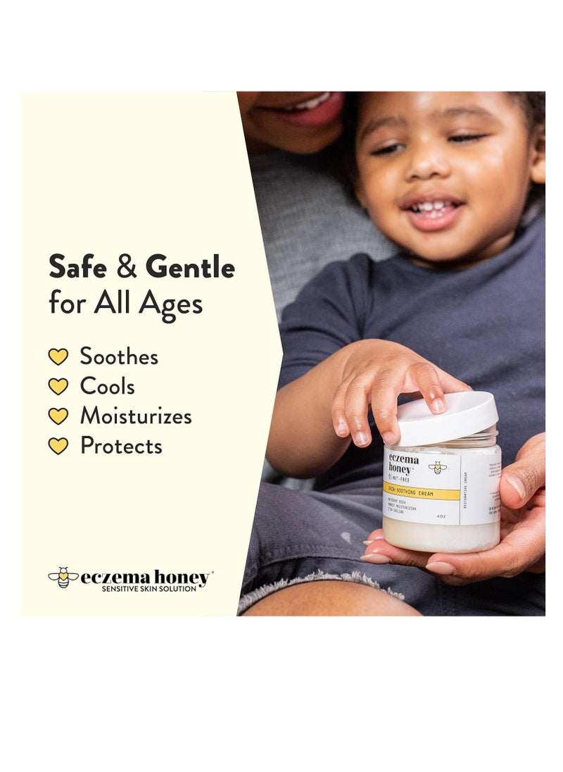 ECZEMA HONEY Nut-Free Original Skin-Soothing Cream - Honey Lotion For Dry & Sensitive Skin - Natural Eczema Cream for Adults & Kids - Itchy Relief Cream for Eczema, Psoriasis, Dermatitis & More (4 Oz)