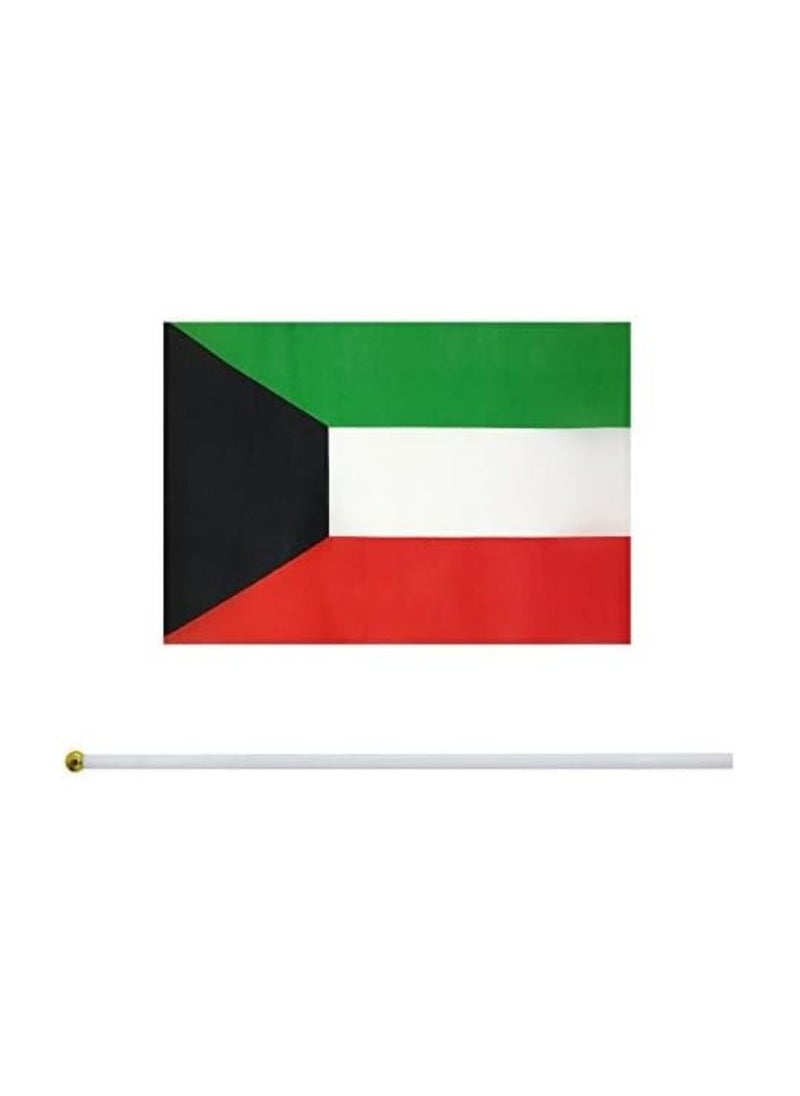 Kuwait Mini Hand Flags For National Day Small Stick Hand Held Flags Great Souvenirs And Party Favors Flags For Kids And Adults Decorations Country Flags,Festival Events