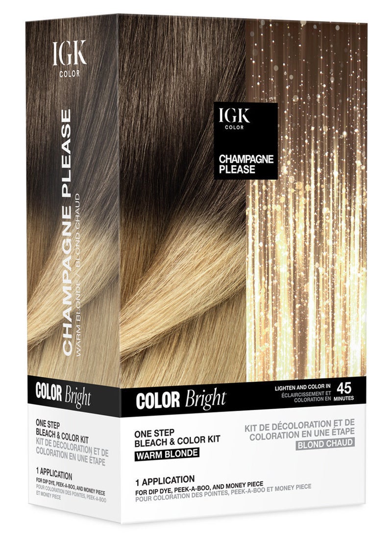 IGK Color Bright One Step Bleach & Color Kit Champagne Please