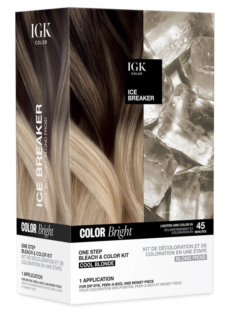 IGK Color Bright One Step Bleach & Color Kit Ice Breaker