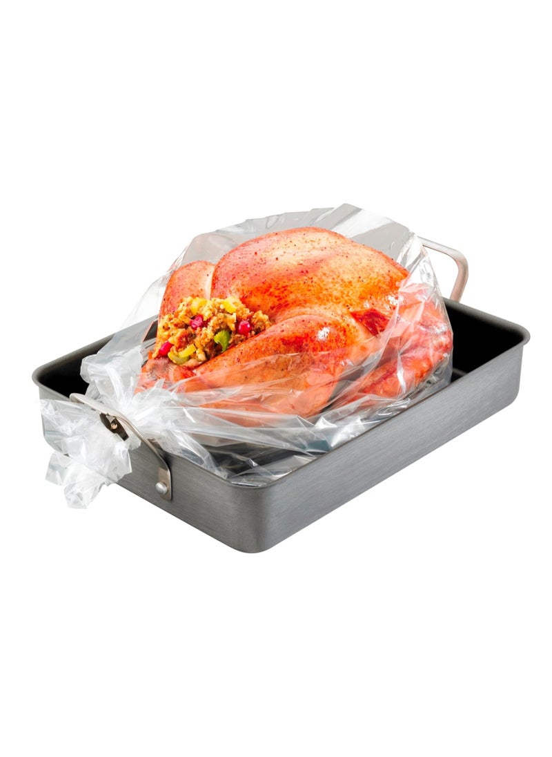 PanSaver Roasting Bag - Cooking Bags for Oven - Turkey Cooking Bag with Ties - Helps Keep Food Moist - Durable Nylon Bag - Easy Cleanup - 19 x 23.5 Inches, 2 Count