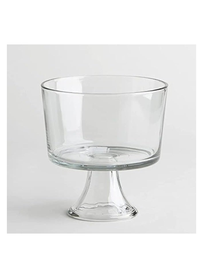 Footed Trifle Dish, Clear, 8.75