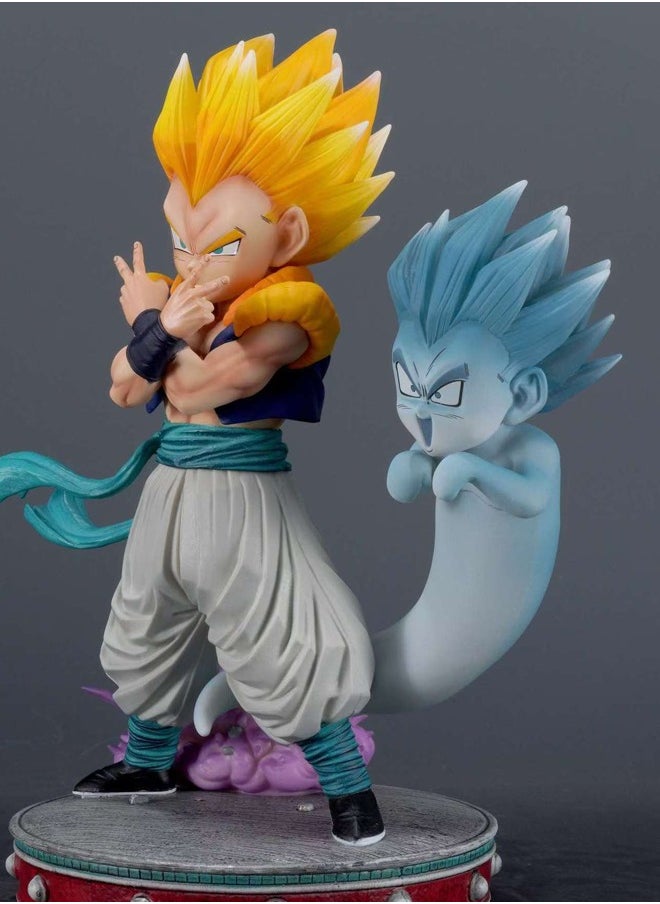 Dragon Ball Super Saiyan 1 Son Goten Action Figure Decorative Resin Sculpture Home Decor Statue, Art Figurine Home Ornament Decoration for Office, Living Room, Bedroom, Book Shelf, TV Cabinet, Desktop