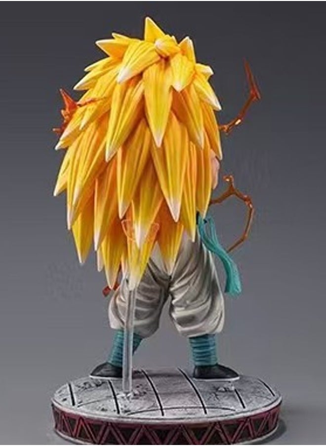 Dragon Ball Super Saiyan 3 Son Goten Action Figure Decorative Resin Sculpture Home Decor Statue, Art Figurine Home Ornament Decoration for Office, Living Room, Bedroom, Book Shelf, TV Cabinet, Desktop