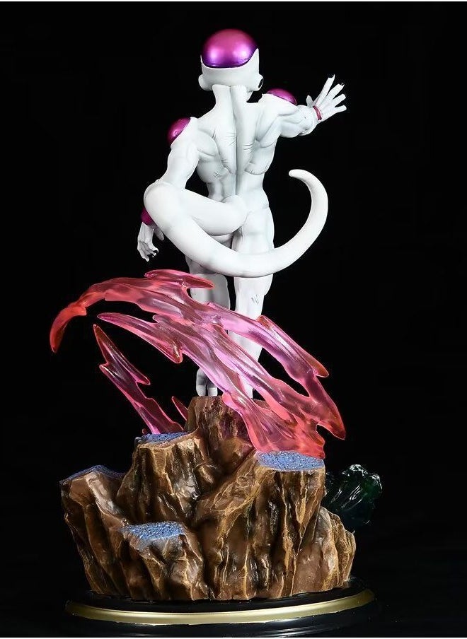 Dragon Ball Frieza Action Figure Decorative Resin Sculpture Home Decor Statue, Art Figurine Home Ornament Decoration for Office, Living Room, Bedroom, Book Shelf, TV Cabinet, Desktop