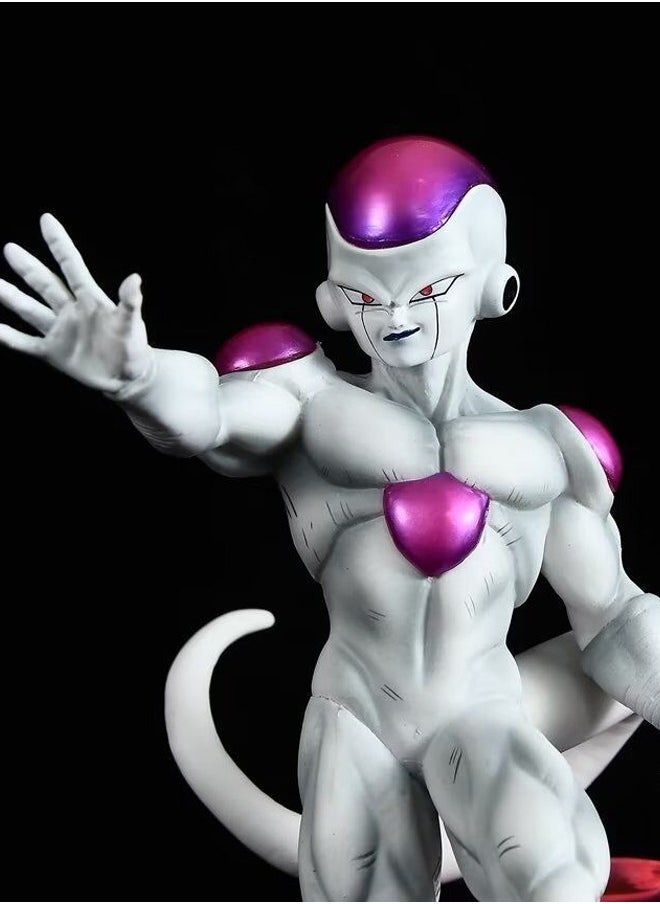 Dragon Ball Frieza Action Figure Decorative Resin Sculpture Home Decor Statue, Art Figurine Home Ornament Decoration for Office, Living Room, Bedroom, Book Shelf, TV Cabinet, Desktop