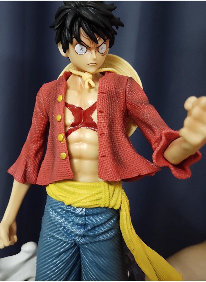 One piece Dreamlike Luffy Action Figure Decorative Resin Sculpture Home Decor Statue, Art Figurine Home Ornament Decoration for Office, Living Room, Bedroom, Book Shelf, TV Cabinet, Desktop