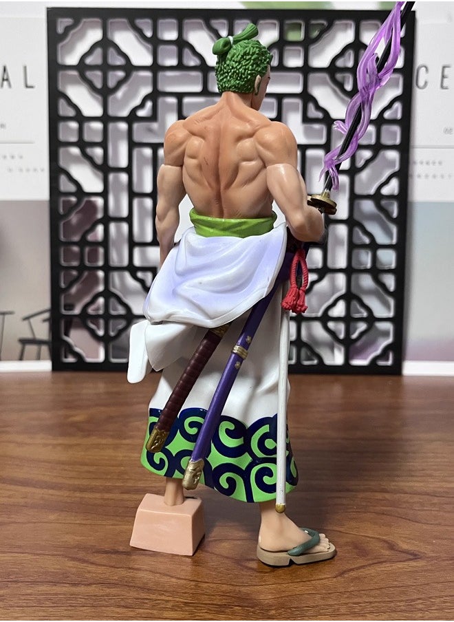 One piece Yama Sword Zoro Action Figure Decorative Resin Sculpture Home Decor Statue, Art Figurine Home Ornament Decoration for Office, Living Room, Bedroom, Book Shelf, TV Cabinet, Desktop