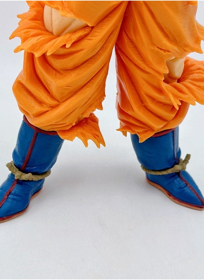 Dragon Ball Silver Hair Goku Action Figure Decorative Resin Sculpture Home Decor Statue, Art Figurine Home Ornament Decoration for Office, Living Room, Bedroom, Book Shelf, TV Cabinet, Desktop