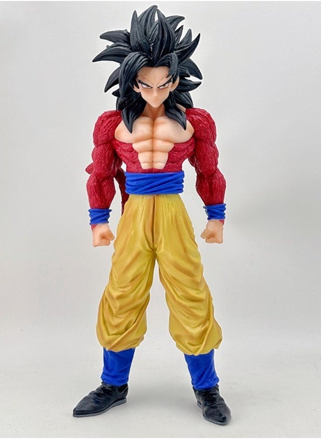 Dragon Ball Super Saiyan 4 Goku Action Figure Decorative Resin Sculpture Home Decor Statue, Art Figurine Home Ornament Decoration for Office, Living Room, Bedroom, Book Shelf, TV Cabinet, Desktop