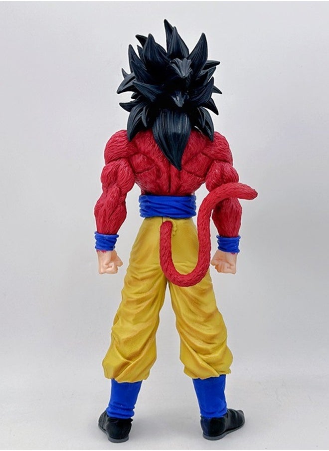 Dragon Ball Super Saiyan 4 Goku Action Figure Decorative Resin Sculpture Home Decor Statue, Art Figurine Home Ornament Decoration for Office, Living Room, Bedroom, Book Shelf, TV Cabinet, Desktop