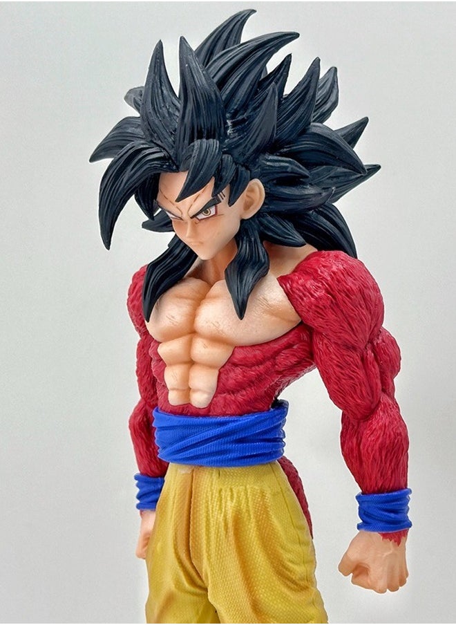 Dragon Ball Super Saiyan 4 Goku Action Figure Decorative Resin Sculpture Home Decor Statue, Art Figurine Home Ornament Decoration for Office, Living Room, Bedroom, Book Shelf, TV Cabinet, Desktop