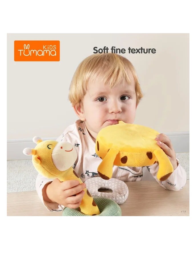 Tumama Plush Giraffe Soft Stacking Rings Stem Toy