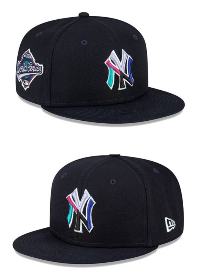 New Era MLB New York Yankees Fashion Sun Hat, Mesh Hat, Outdoor Men's and Women's Sports duckbill Hat Black