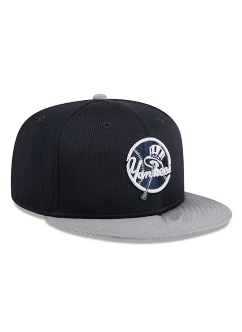 New Era MLB New York Yankees Fashion Sun Hat, Mesh Hat, Outdoor Men's and Women's Sports duckbill Hat Black