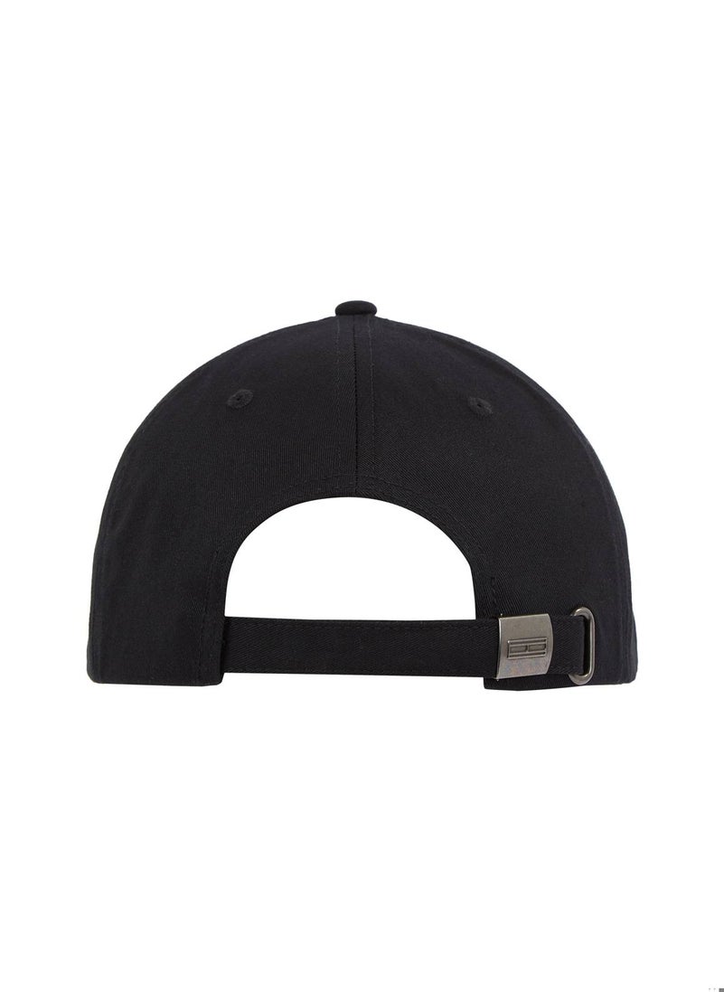 Unisex Flag Cap - Cotton, Black