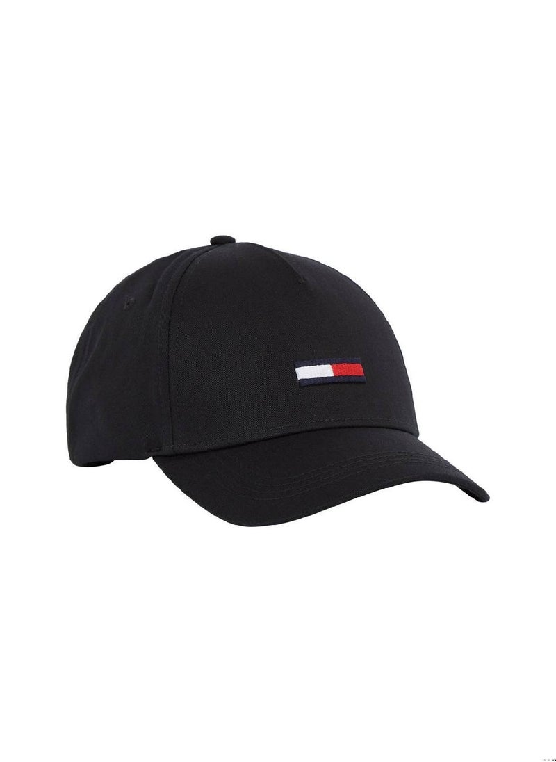 Unisex Flag Cap - Cotton, Black