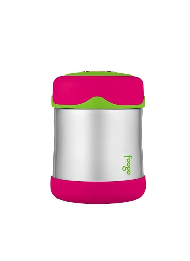 Thermos Foogo Vacuum Insulated Stainless Steel 10-Ounce Food Jar, Watermelon/Green