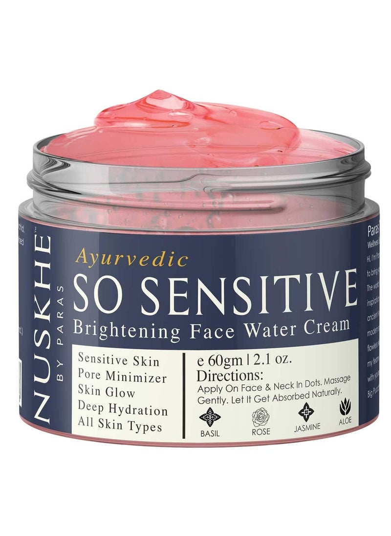 Nuskhe by Paras So Sensitive Rose Brightening Face Cream for Men and Women -60 Gram