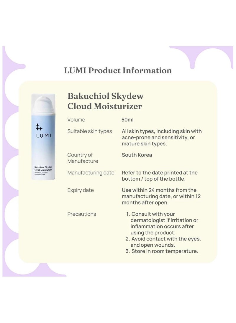 Bakuchiol Skydew Cloud Moisturizer (50ml)