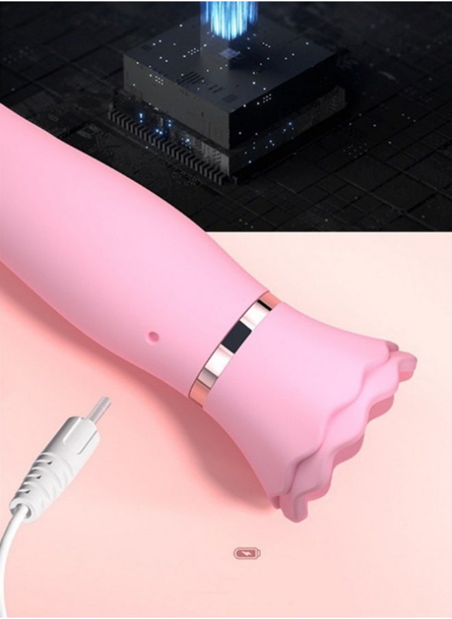 Mini Portable Massager with Soft and Foldable Pink