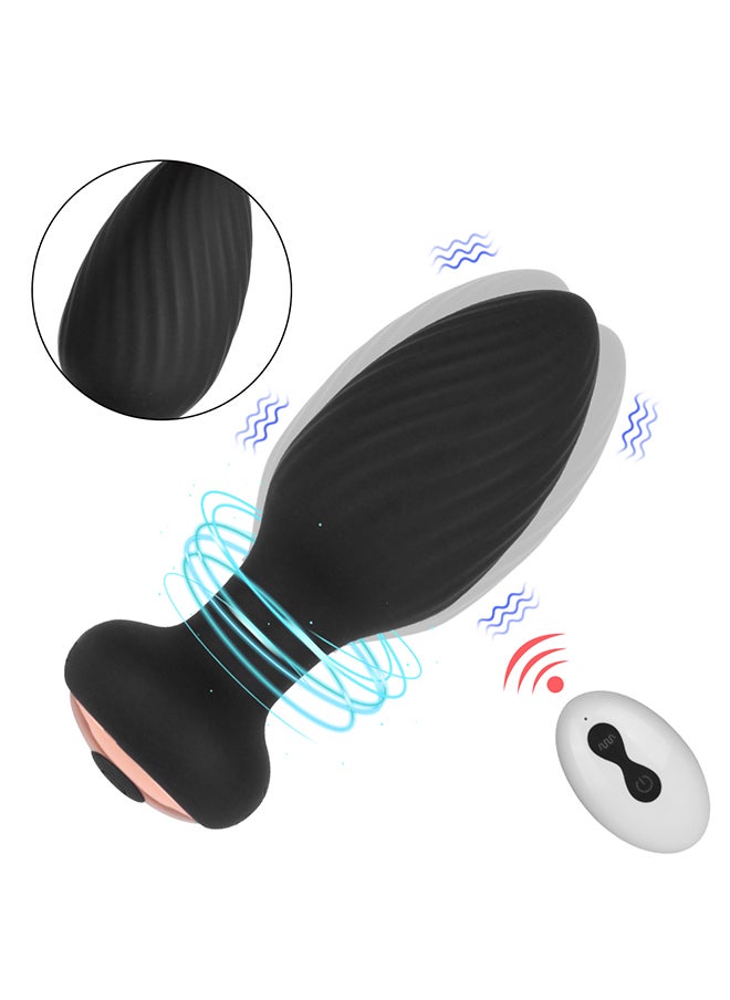 Remote Control Rechargeable Massager Black