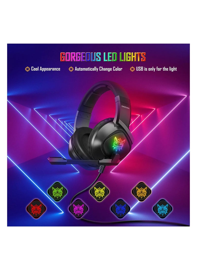 ONIKUMA K19 Professional Gaming Headphone with RGB Backlight