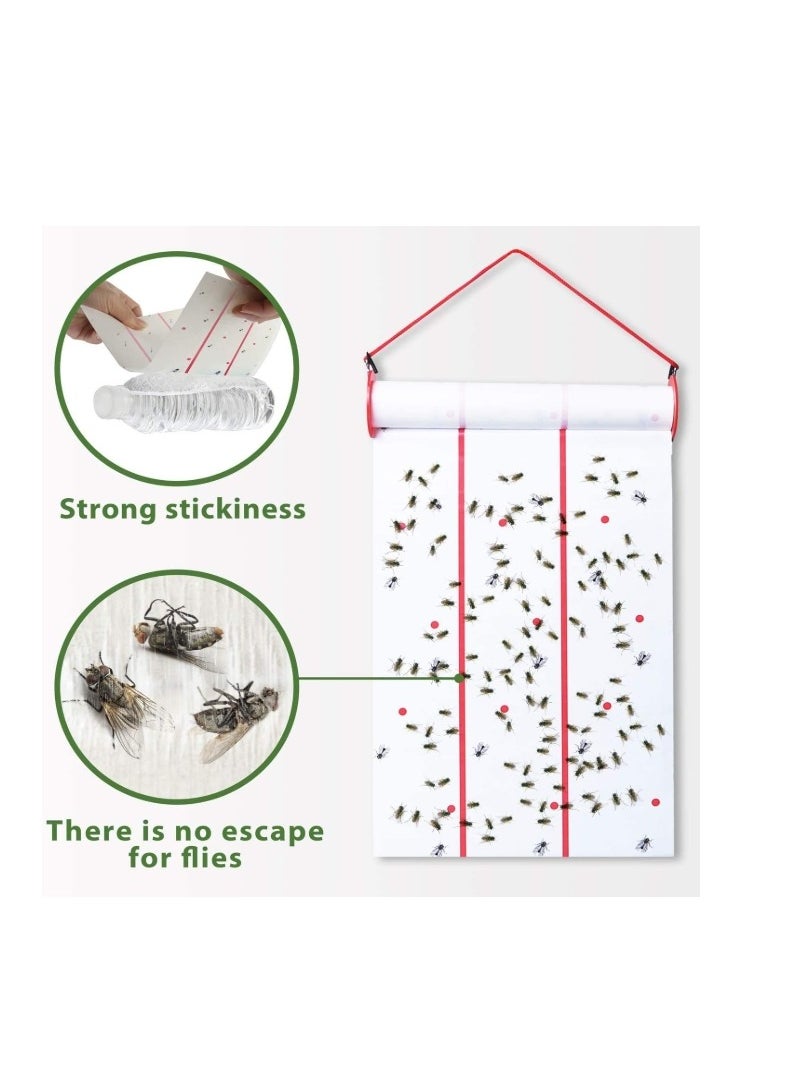 Fruit Fly Traps Indoor, Sticky Fly Catcher Exceeding Length 4 Meters