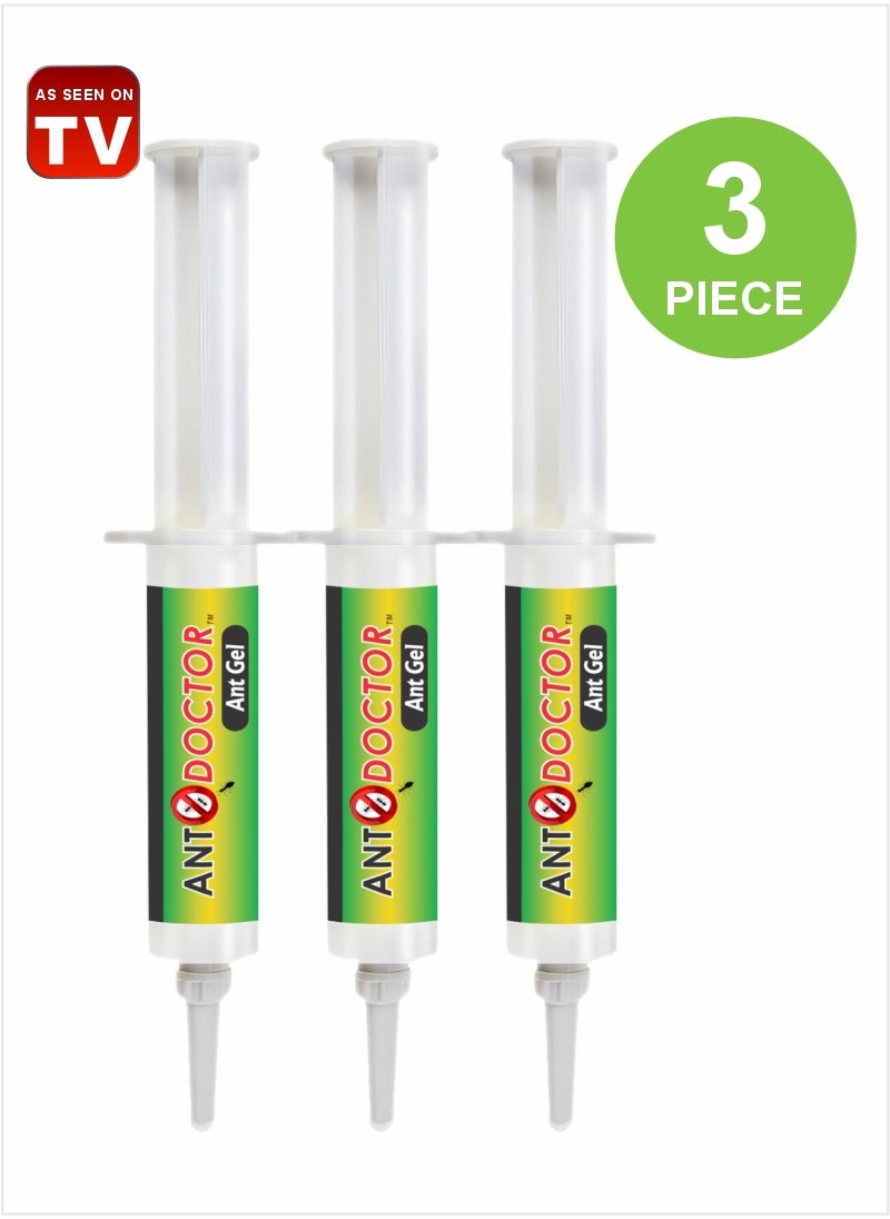 Ant Doctor 10g Injection Gel - Long-Lasting Ant Killer Solution Pack Of 3