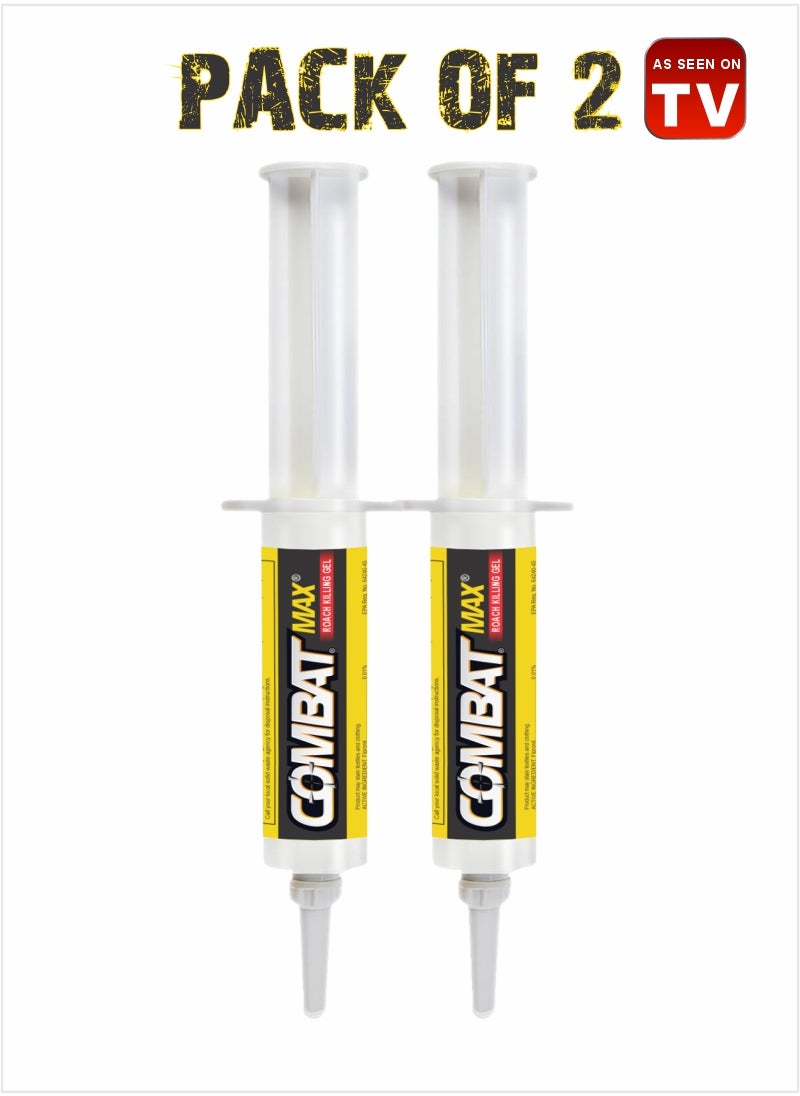 Combat Max 10g Gel - Effective Roach Killing Solution Pack Of 2